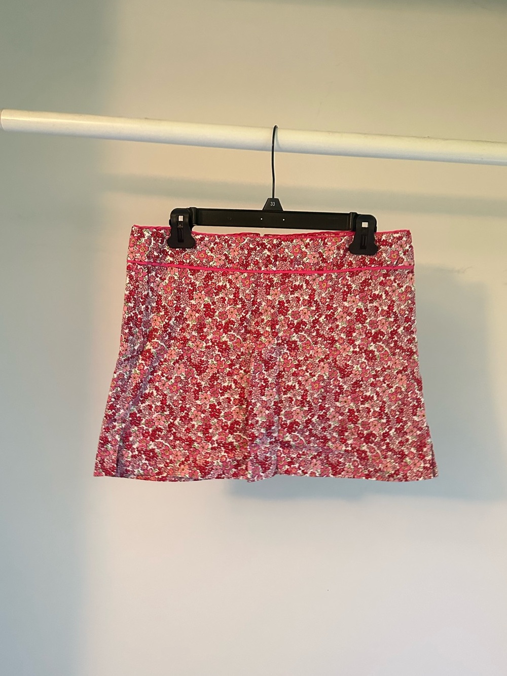 Floral Pink Mini Skirt